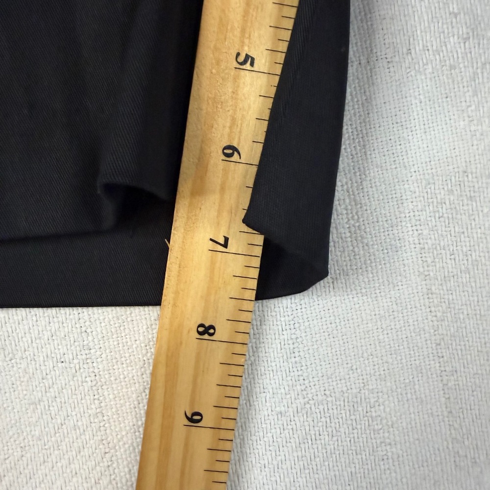 Pantology Womens Black Cotton Stretch Chino Shorts Size 10 Mid Rise Tailored - Picture 6 of 8